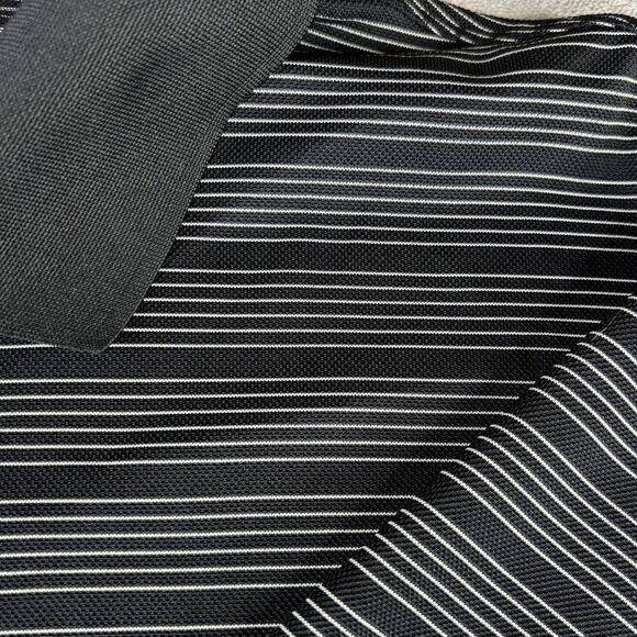 Nike Golf Polo Shirt Mens 2XL Black White Stripe Dri Fit Dry 274038-010 - Picture 8 of 13